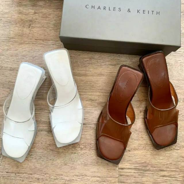 Sandal transparant heels