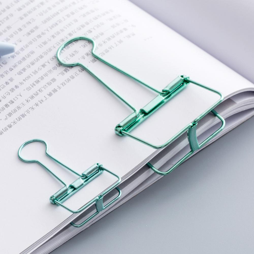 Timekey Klip Binder Metal Variasi 8 Warna 3 Ukuran Untuk Stationery Kantorsekolah T8V7