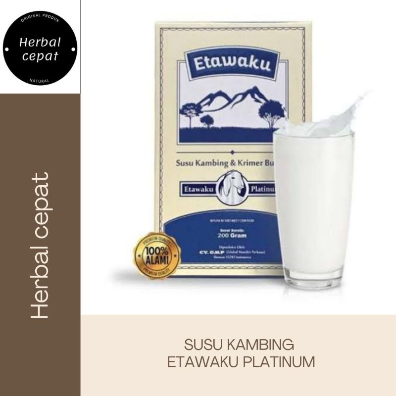 

etawaku platinum susu kambing etawa 200gr redah gula dan anti alergi