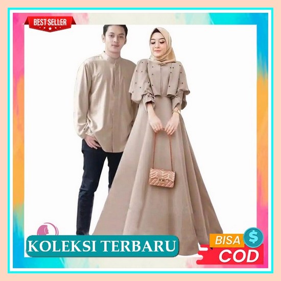 [New Arrival] Sarimbit Batik Couple Gamis Ziya - Gamis Busui - Gamis Couple Spesial Baju Lebaran - S