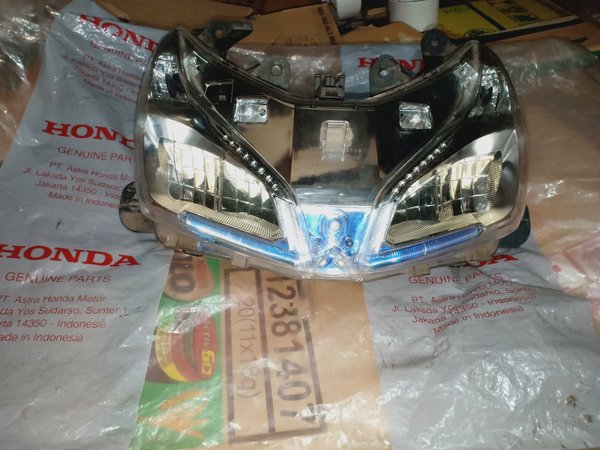 lampu depan reflektor vario 110 led fi remot no original