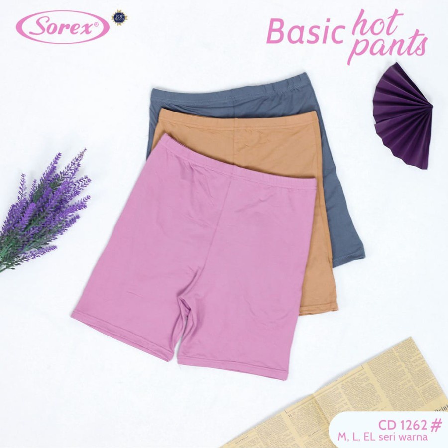 celana dalam wanita boxer hotpants basic sorex 1261 1262 anti intip