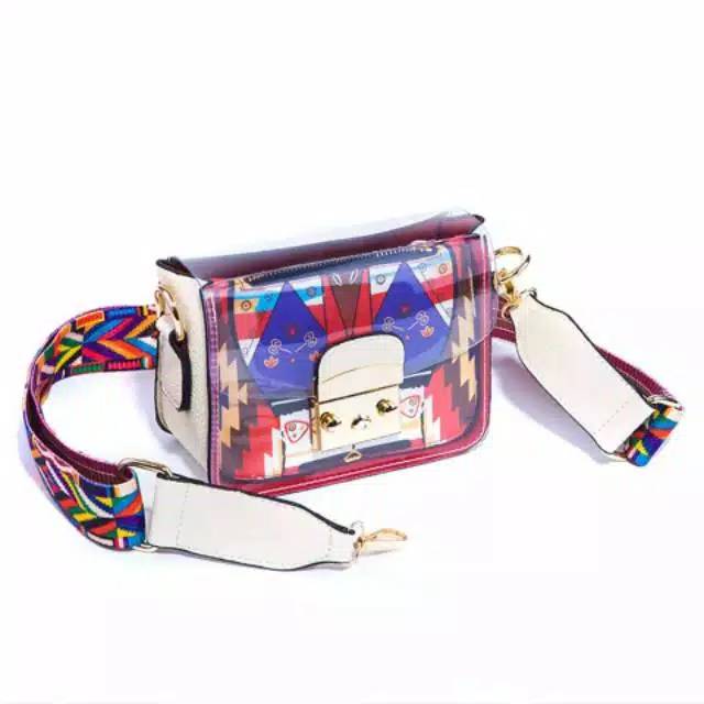 Tas Selampang Pelangi Wanita / Velove Bag Jims Honey / Tas Import Berkualitas