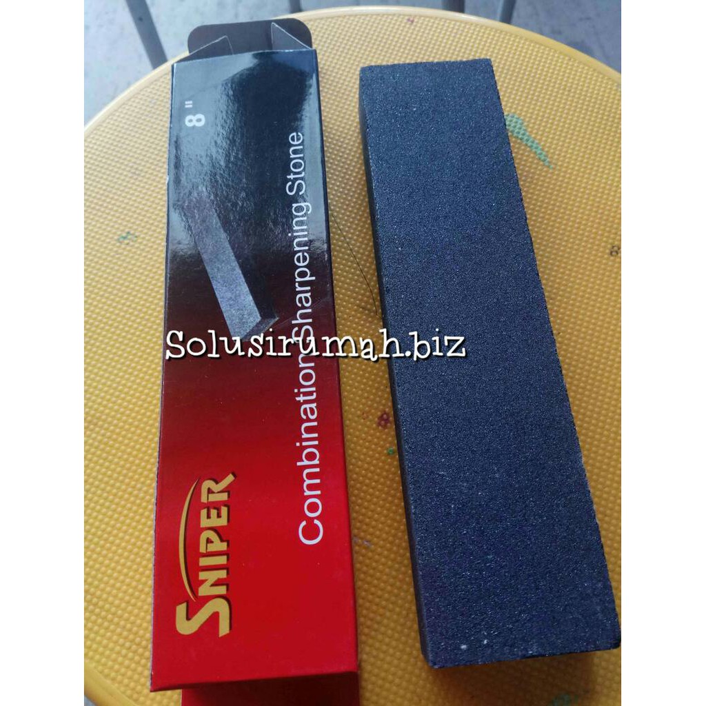BATU GOSOK HITAM CARBORUDUM 8&quot; BATU ASAH BLACK SERIES PREMIUM