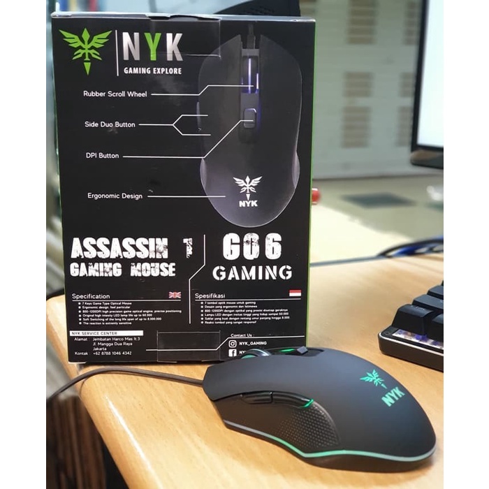 Gaming Mouse NYK G06 Assassin1 Mouse Komputer Gaming NYK