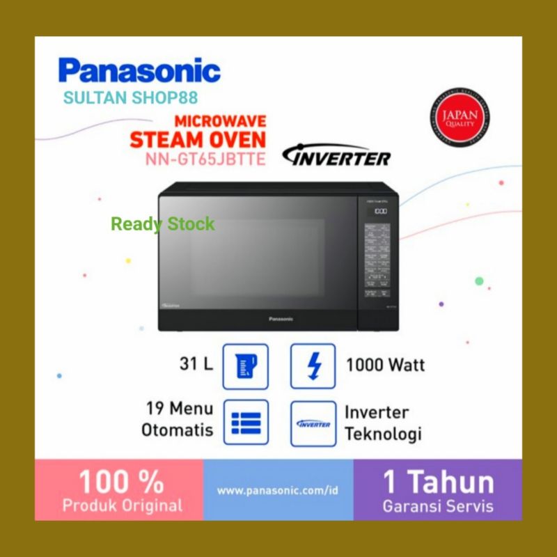 Panasonic Microwave Inverter NN-GT65JBTTE 31 Liter l Microwave Panasonic Inverter