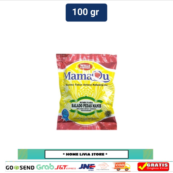 

Wills Mamaqu Bumbu Rasa Balado Pedas Manis 100 gr