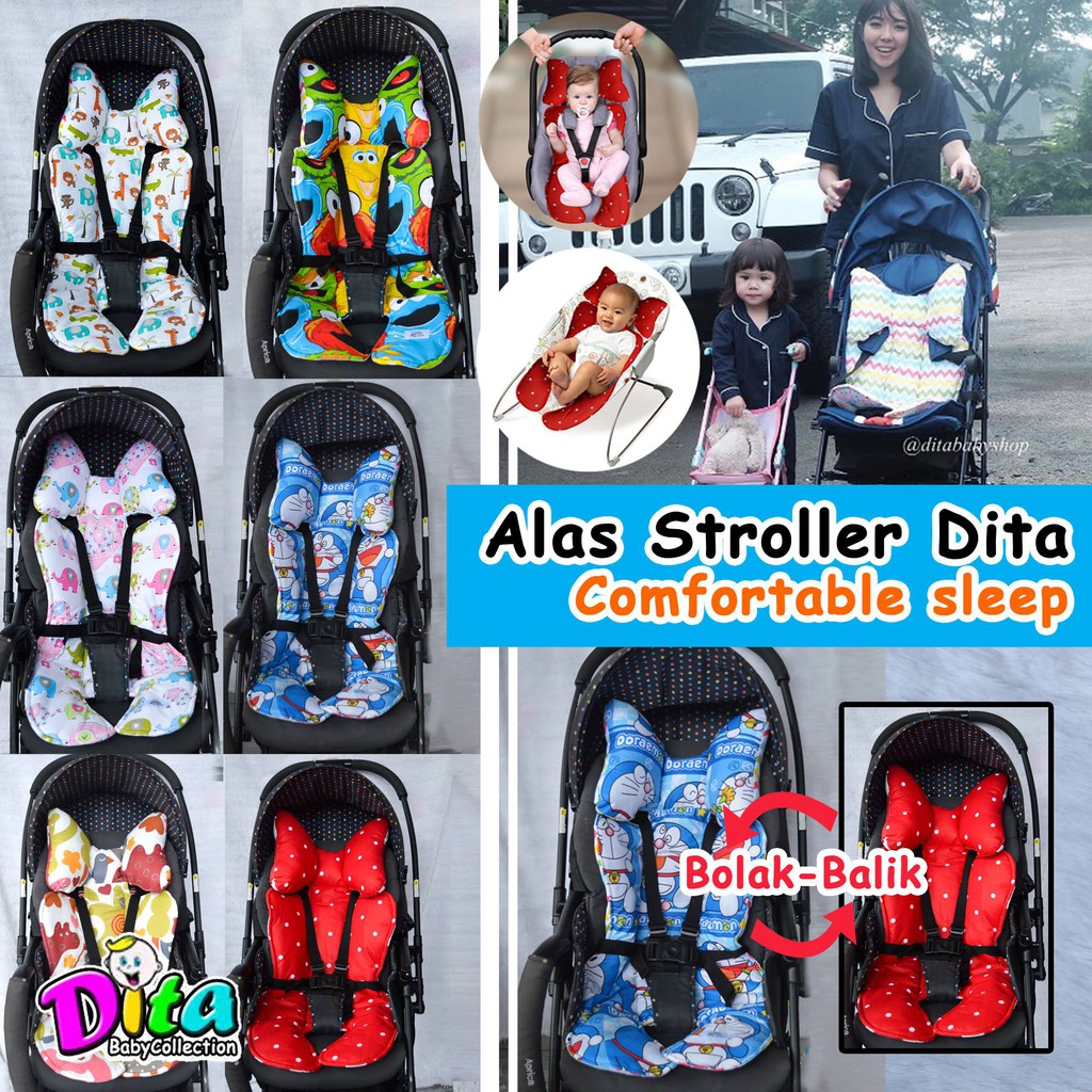 Alas stroller alas stroller pad alas stroller motif alas kereta dorong bouncher