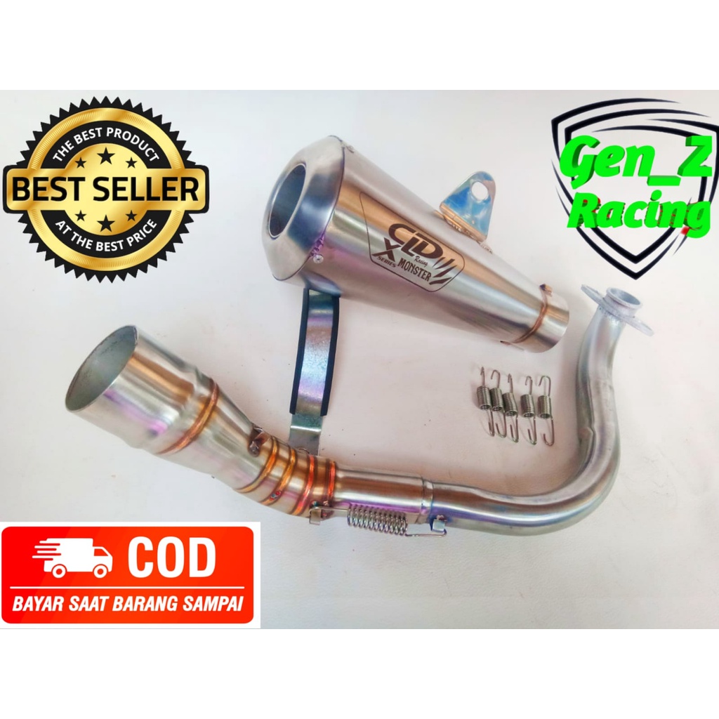 Knalpot Racing CLD Monster X Series Beat,Vario,Mio,Scoopy,Vario 125/150 Dll