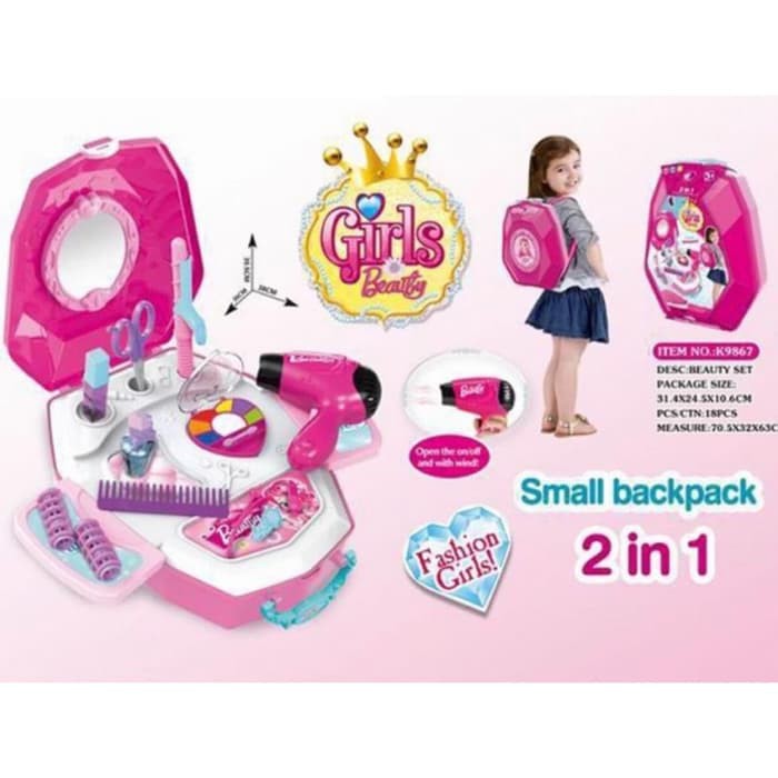 mwn.toys 2 in 1 Beauty Angel Backpack PINK No.K9867