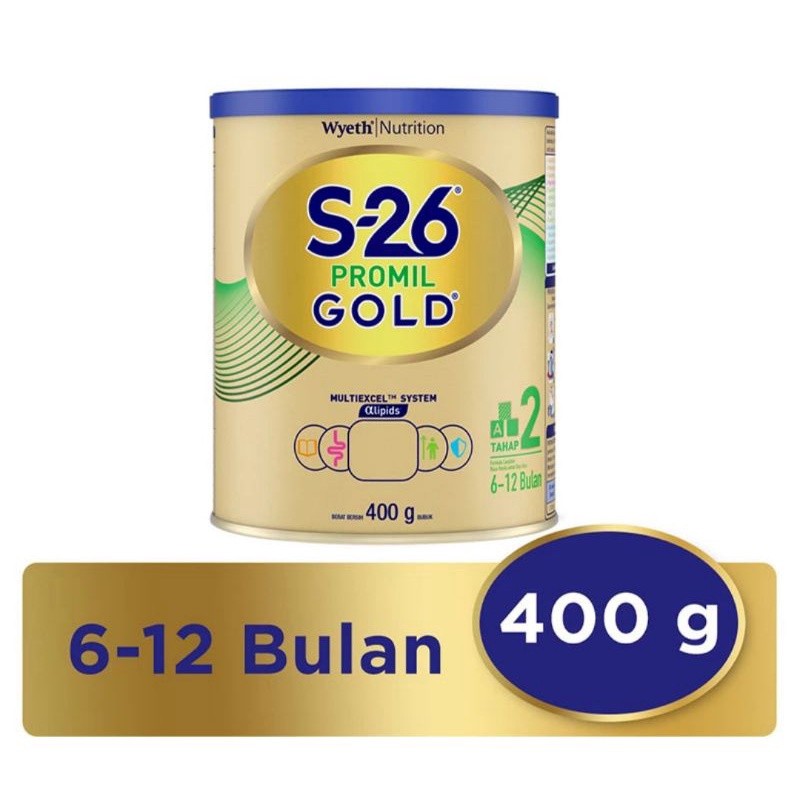 S-26 Promil Gold Tahap 2 Susu Formula Tin - 400gr