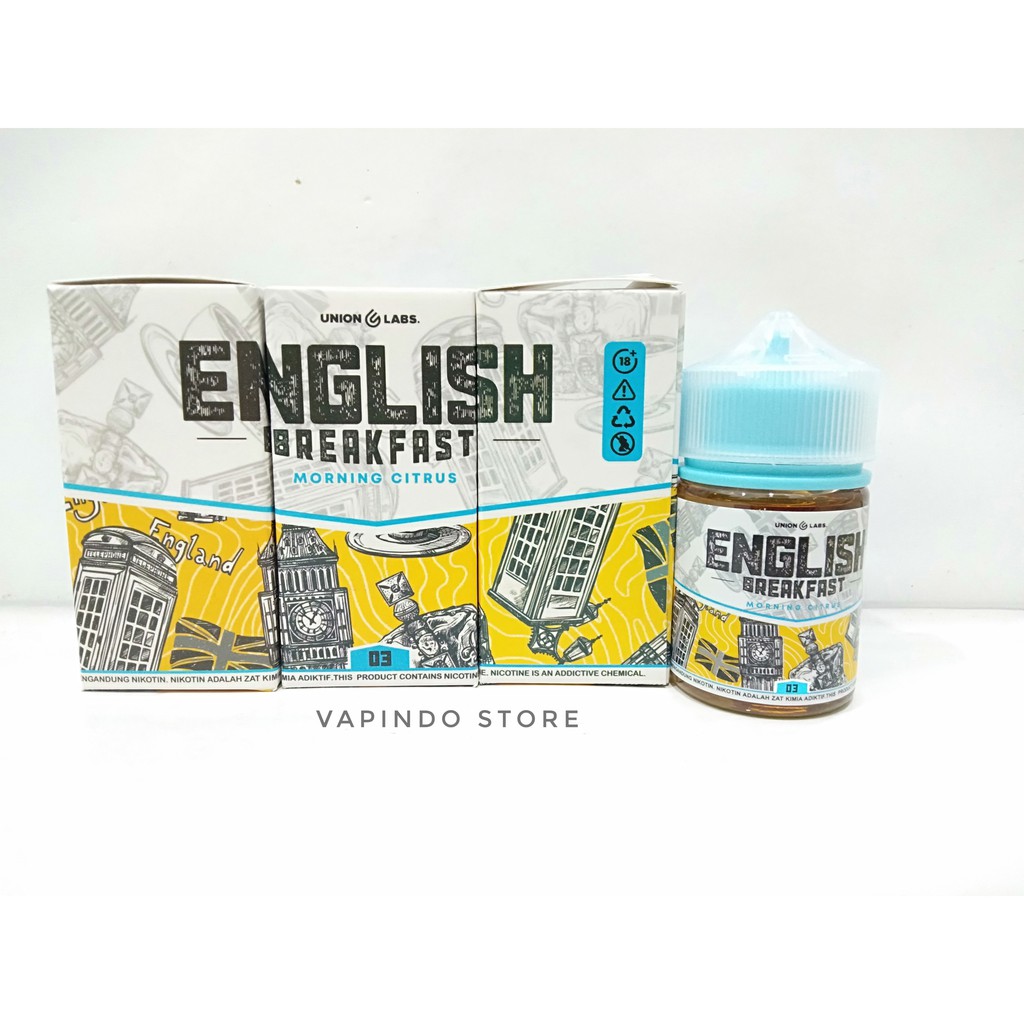 ENGLISH BREAKFAST MORNING CITRUS 60ML 3MG BY UNIONLABS E LIQUID