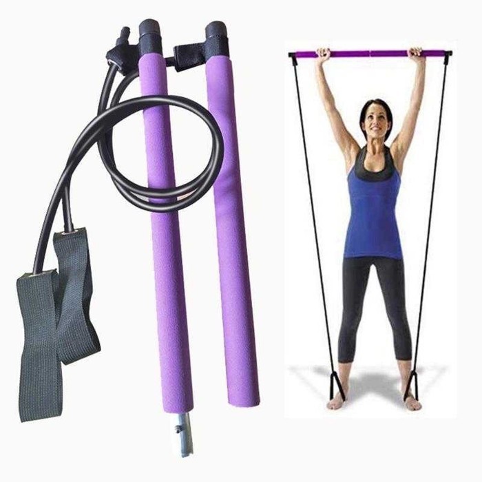 [CEV] Alat Olahraga Bar Stick Tali Stretching Pilates Yoga Fitness RIDEFORCE