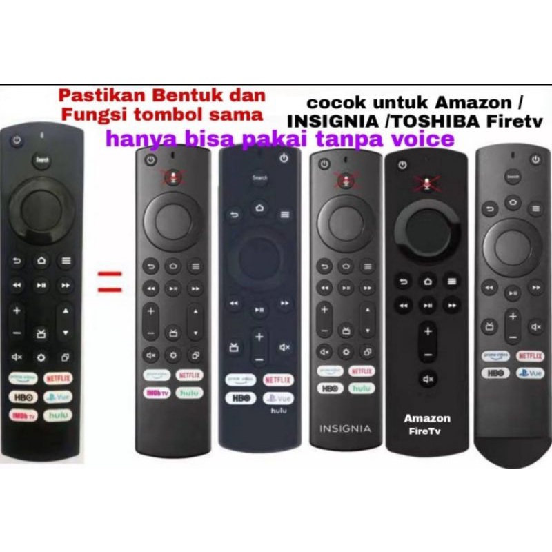 Remote Pengganti Untuk Remote TV Toshiba Fire Insignia