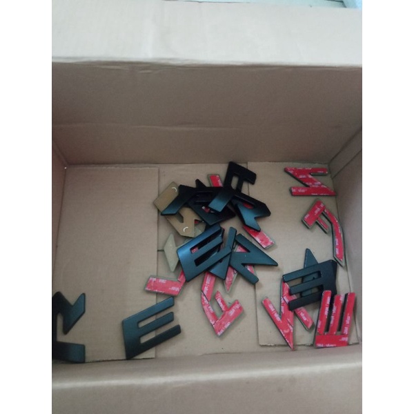 EMBLEM RAIZE LOGO RAIZE TULISAN RAIZE HITAM DOFF