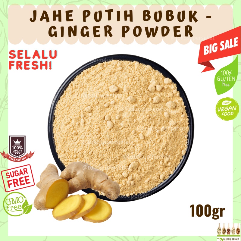 

BUBUK JAHE 100GR MURNI TANPA GULA / GINGER POWDER