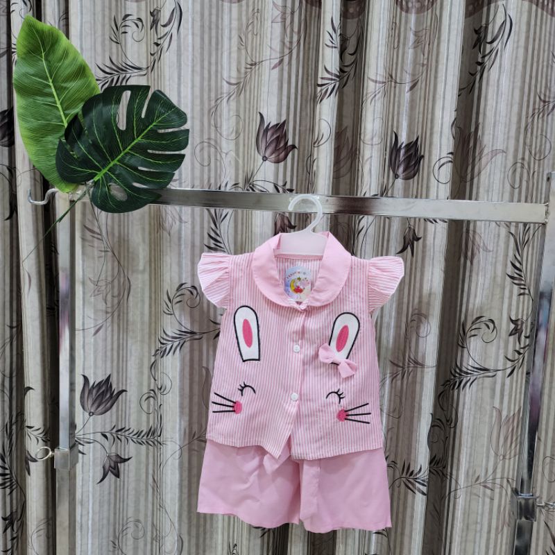 Baju bayi perempuan stelan celana baby shop