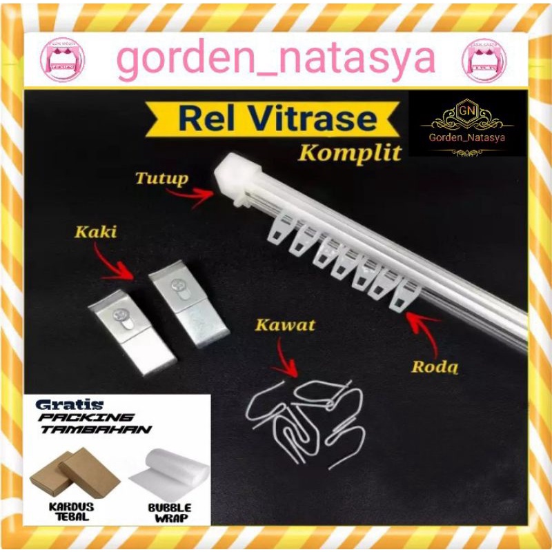 BATANG VITRASE HITAM / BATANG VITRASE PUTIH / BATANG KOTAK / BATANG REL GORDEN  / BATANG GORDEN PLIS