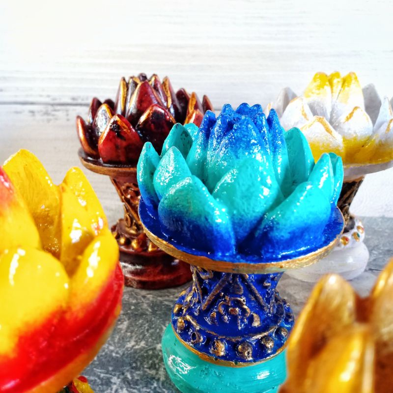 Tempat Dupa Teratai Tinggi Gradasi / Tempat Dupa Unik / Tempat Dupa Khas Bali / Pembakaran Dupa / Souvenir Pernikahan / Wedding Souvenir Unik / Souvenir Murah