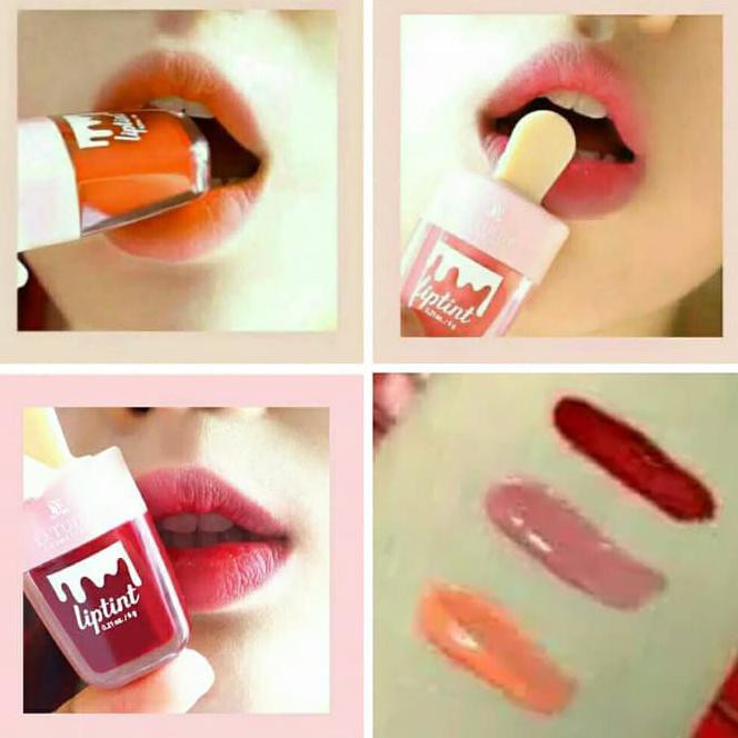 K33X Original La Tulipe Cosmetiques Lip Tint Ice Cream Liptint Es Krim - Cotton Candy 7N8M
