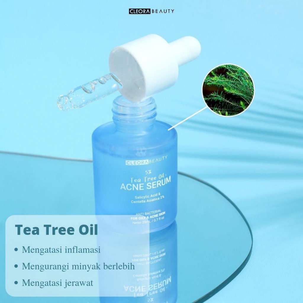 [ FREE ONGKIR ] CLEORA BEAUTY ACNE SERUM -  CENTELLA ASIATICA 2% SALICYLIC ACID ANTIBACTERIAL 20mL