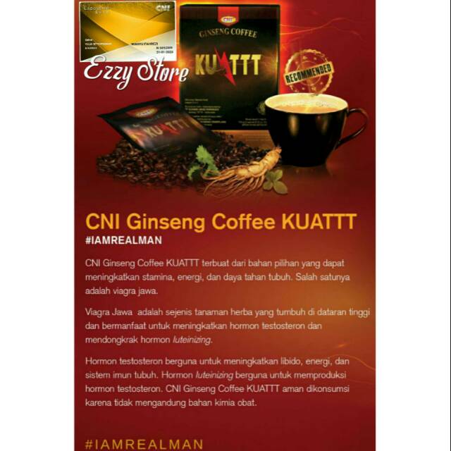

CNI Ginseng Coffee Kuattt