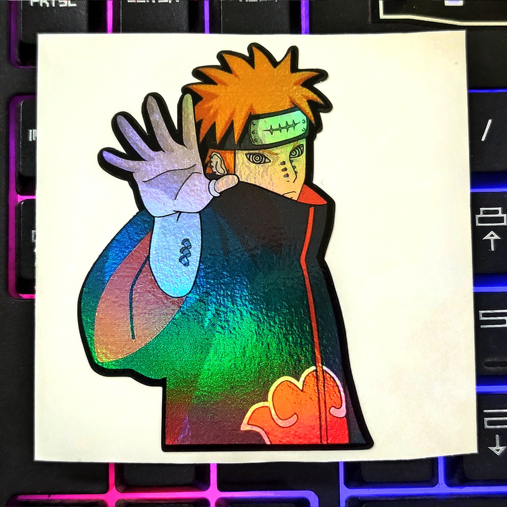 STICKER STIKER HOLOGRAM ANIME -NARUTO- YAHIKO - STIKER LAPTOP