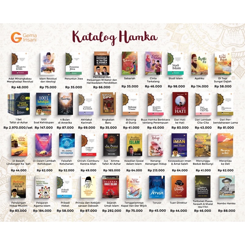 BUYA HAMKA - Terusir - Gema insani buku novel sastra bacaan fiksi umum dewasa islami muslim-1