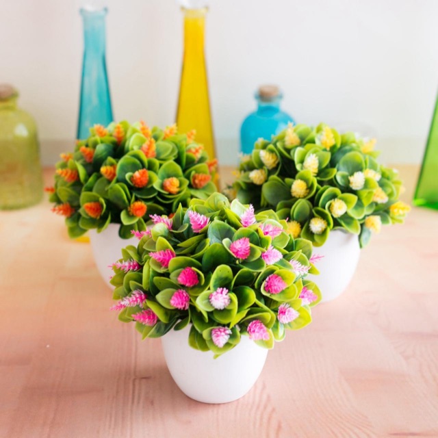 TIB / COD-P2039. Bunga Plastik/Bunga tanaman dekorasi-3