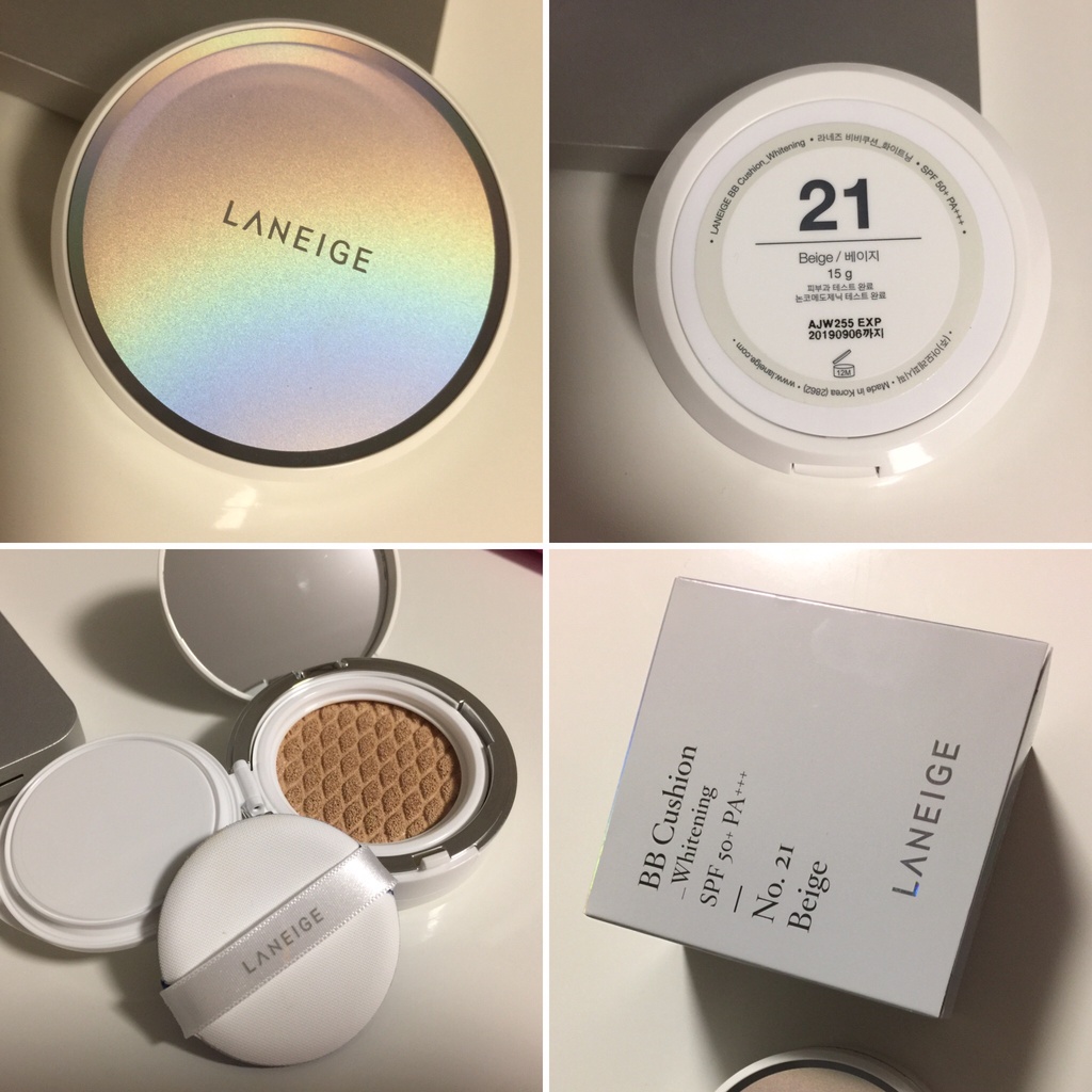 LANEIGE BB Cushion Whitening SPF50+ PA+++(Case + Isi + Puff)