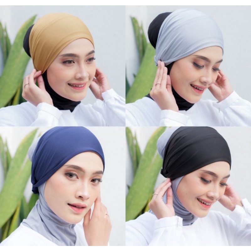 CIPUT BANDANA KAOS BESIC PREMIUM / INNER BANDO ANTI RIBET &amp; INSTAN 2 IN 1