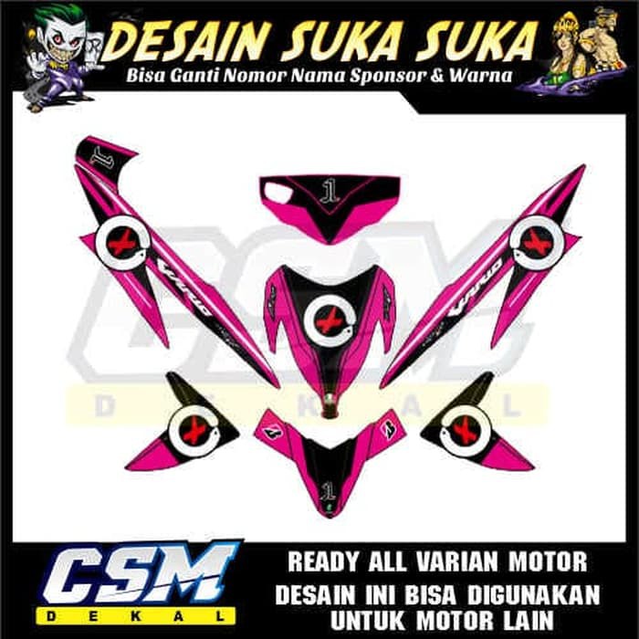 660 Dekal Decal Motor Vario 110 Kerbau Stiker Sticker Striping