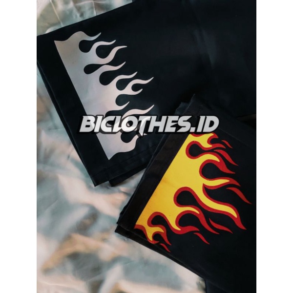 Chinos pants on fire white red - Black pants on fire - Celana Api putih - Celana Api Merah - Black P