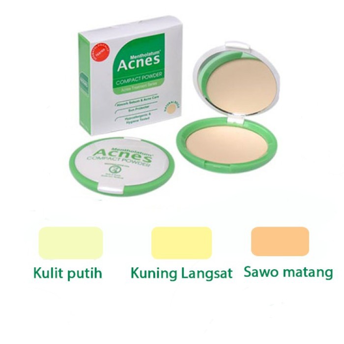 ✨LACIKOSME✨ ACNES COMPACT POWDER ABSORB SEBUM - ACNE CARE BEDAK PADAT KULIT JERAWAT