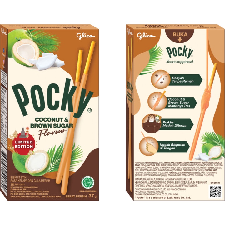 Pocky Coconut &amp; Brown Sugar 37gr