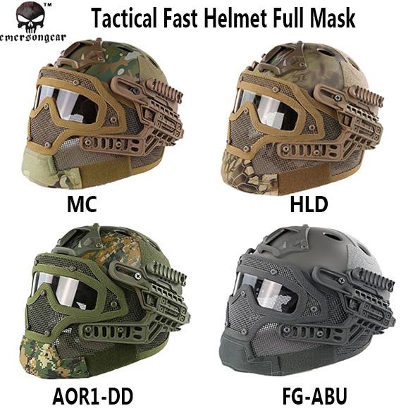 Emersongear-Tactical-Helmet-Full-Mask-9197-Airsoft/Military-Helmet