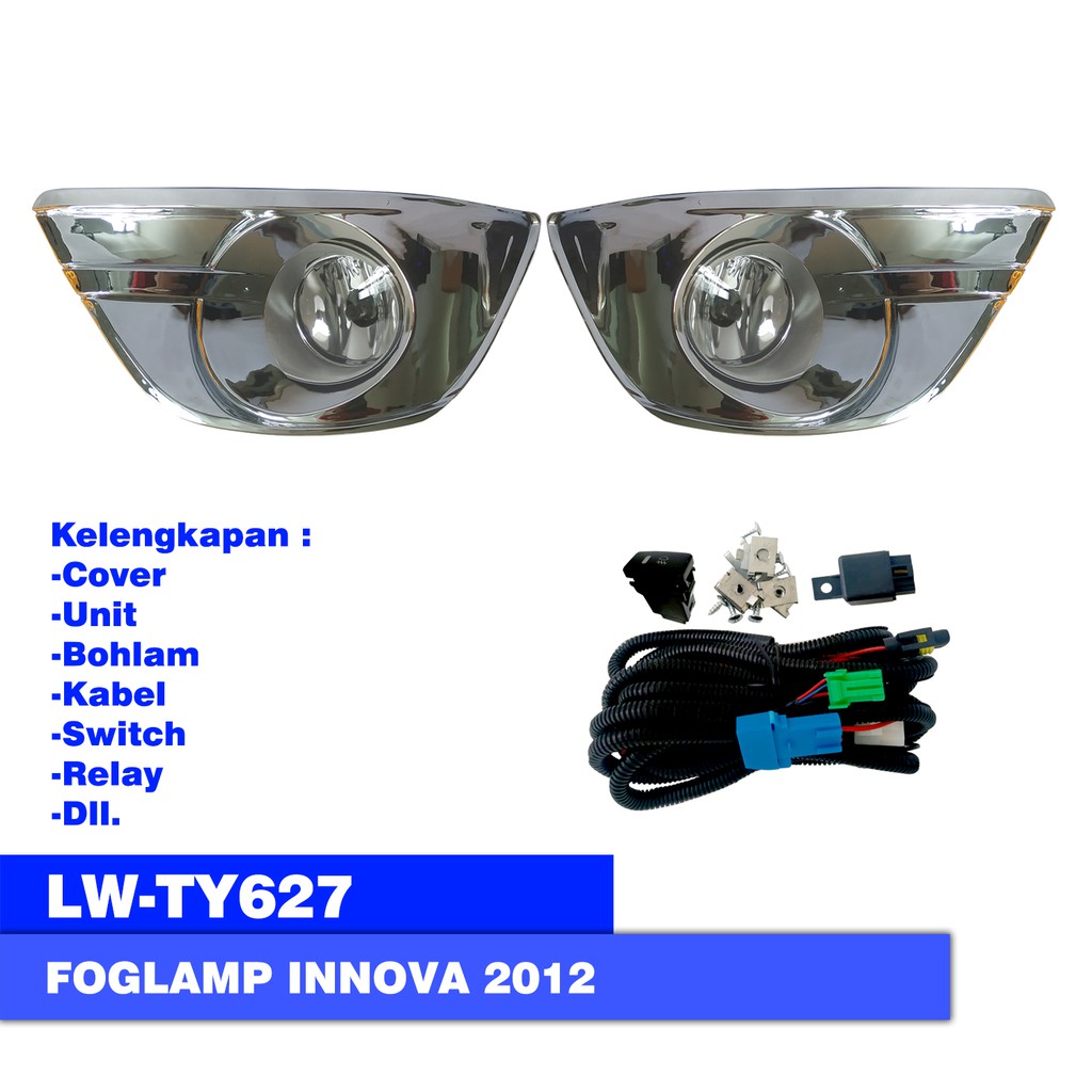 FOGLAMP / LAMPU KABUT LOWIN LW-TY627 TOYOTA INNOVA 2012