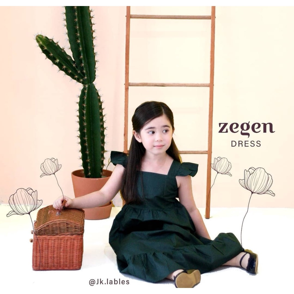 JK LABEL'S ZEGEN DRESS - DRESS ANAK PEREMPUAN/DRESS ANAK MURAH