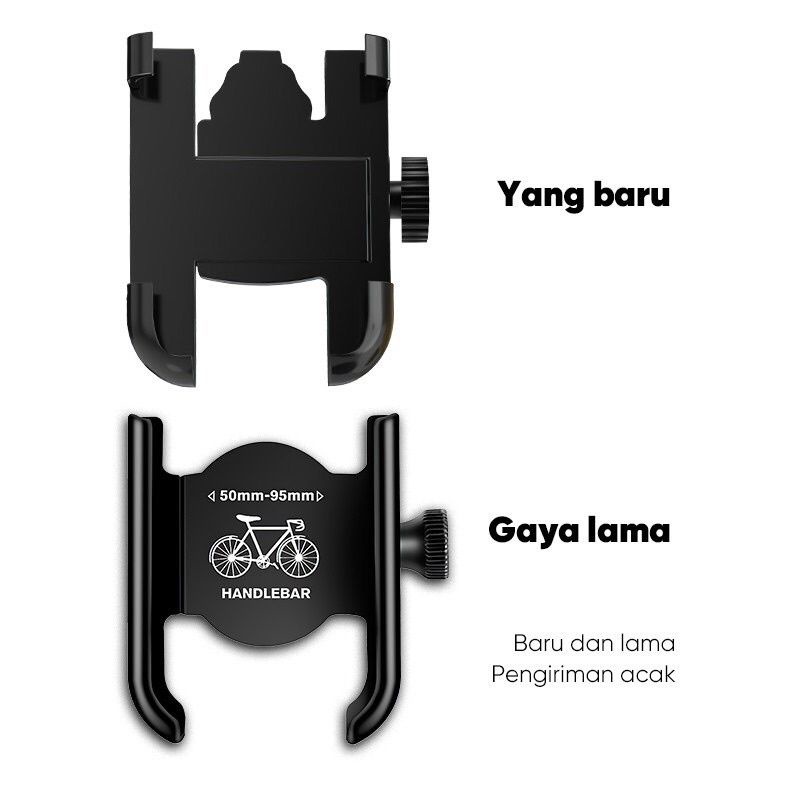 Holder hp motor stang besi aluminium/phone holder sepeda motor stang