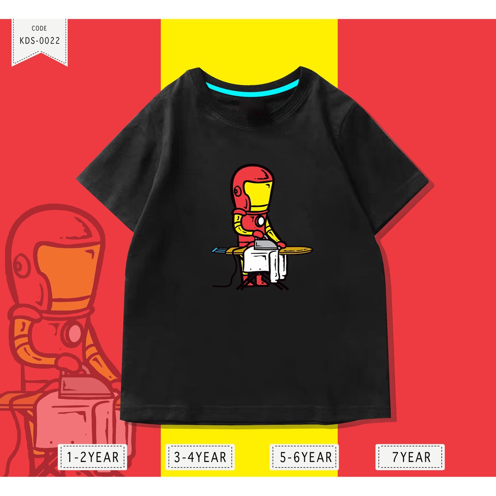 Baju Anak-anak / Kaos Distro DTF Anak Laki Laki Iron man/ Unisex / Motif / KIDS