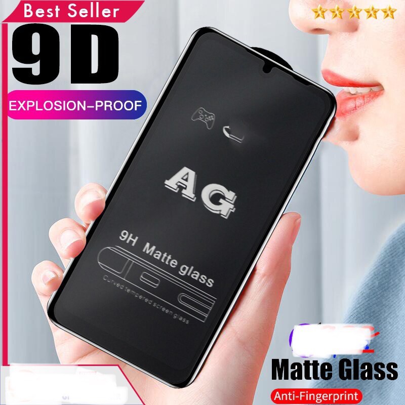 tempered glass 9D anti gores minyak glare AG matte kaca Full layar