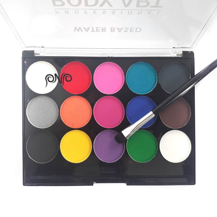 

Professional Body Art Face And Painting Kit 15 Color Set + 1 Brush