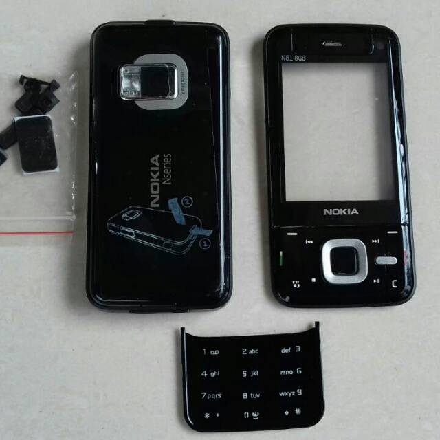 Casing fullset nokia n81 8gb hitam