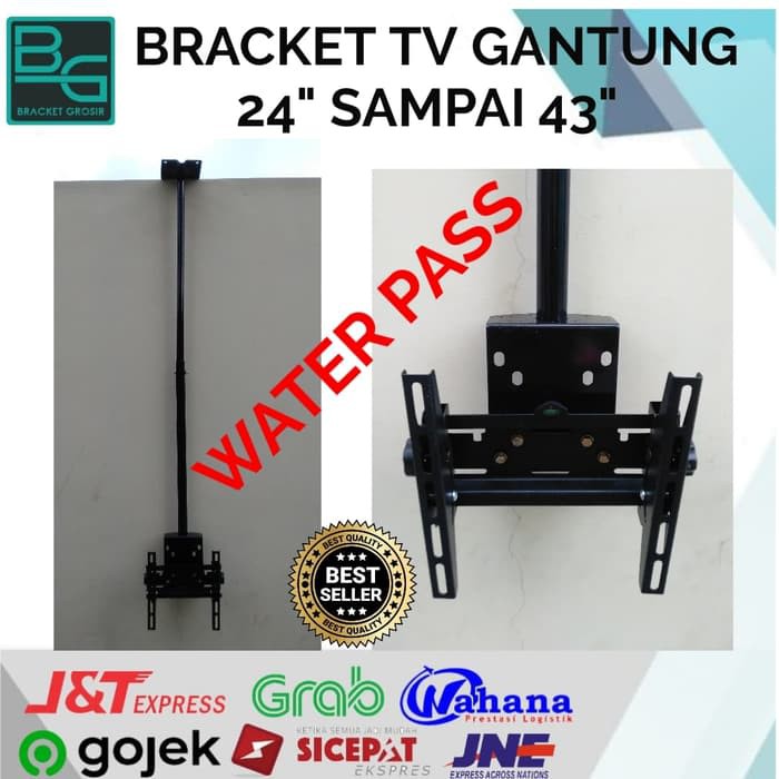 BRACKET TV GANTUNG PLAFON 43 40 32 INCH WATER PASS