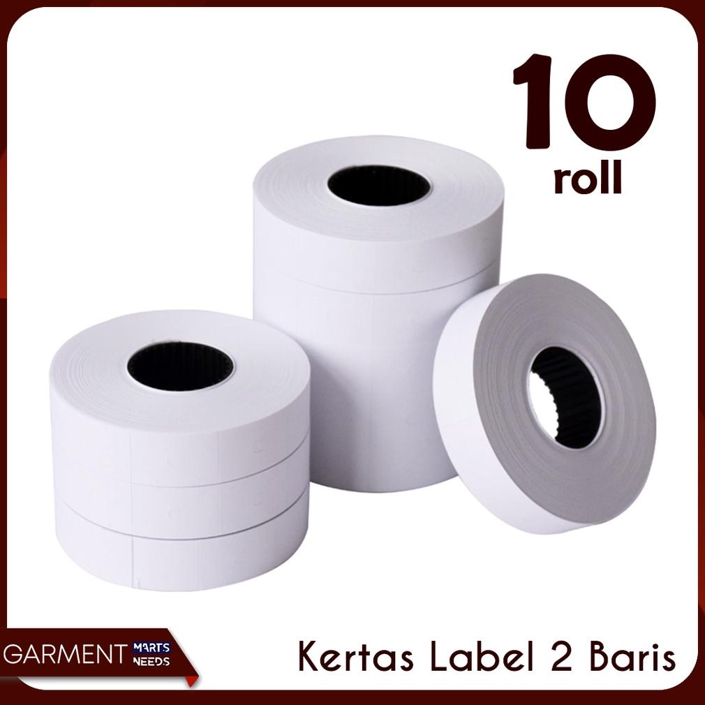 

VIRAL!!! Isi Label Harga Alat Price Labeller Refill Refil 2 Baris Isi 10 rol