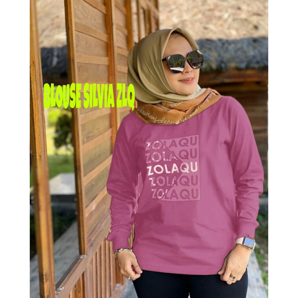 BLOUSE LAQU ZLQ JUMBO / ATASAN SILVIA ZOLAQU / TOP WANITA / PAKAIAN WANITA BIG SIZE