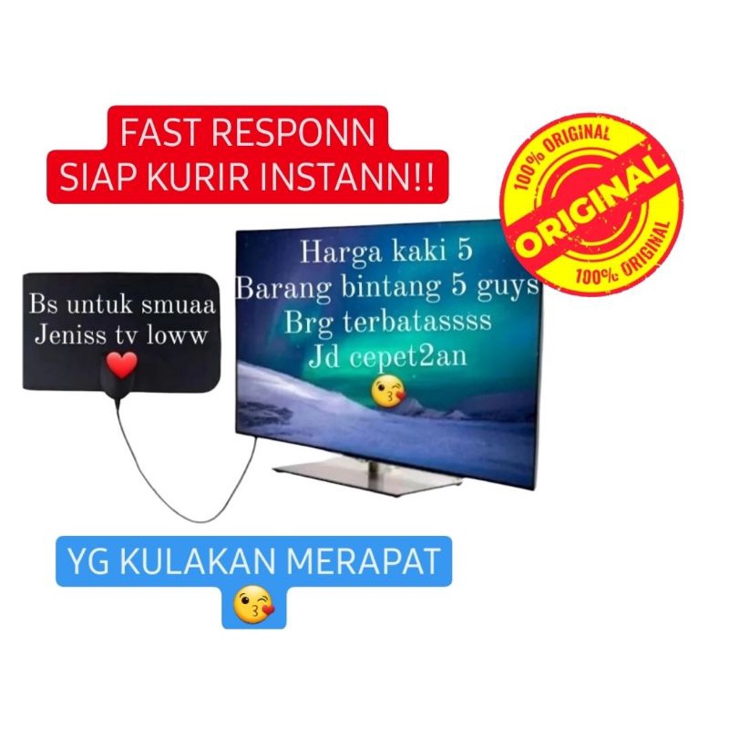 Ori 100% ANTEN TV DIGITAL INDOOR DVB-T2 TERMURAH