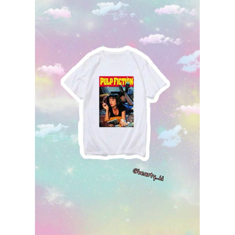 TSHIRT PULP FICTION KAOS PULP FICTION UNISEX BAJU KAOS