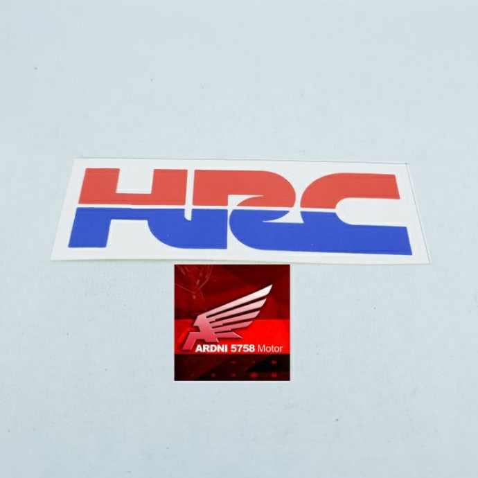 

STICKER STIKER LABEL LOGO MARK TULISAN HRC 85MM CUSTOM PRINT