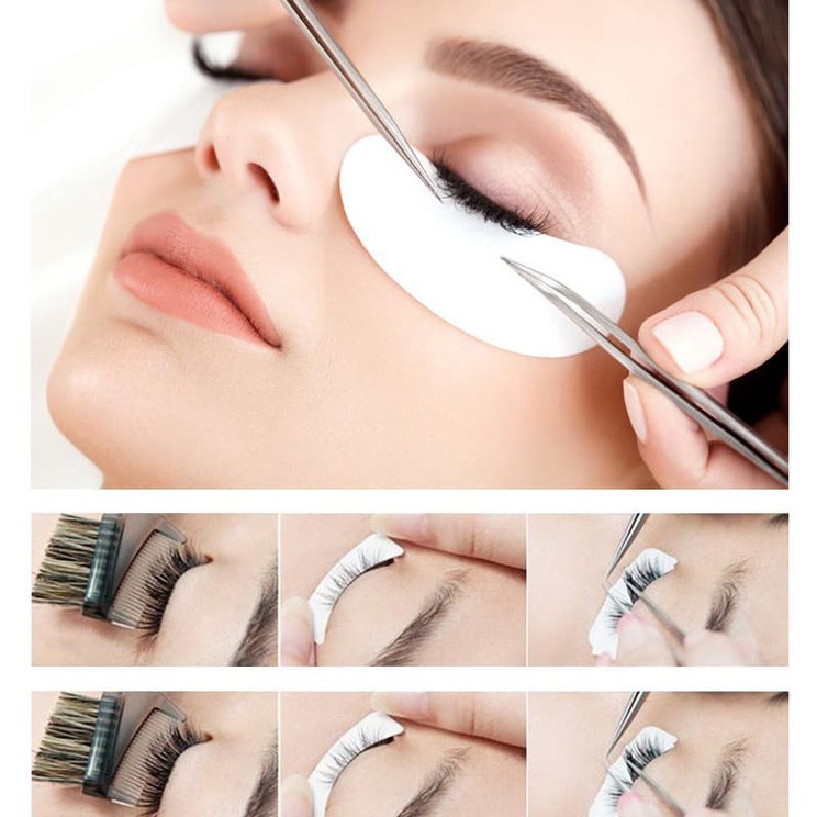 PI pinset bengkok siku L lurus medis eyelash extension stainless steel